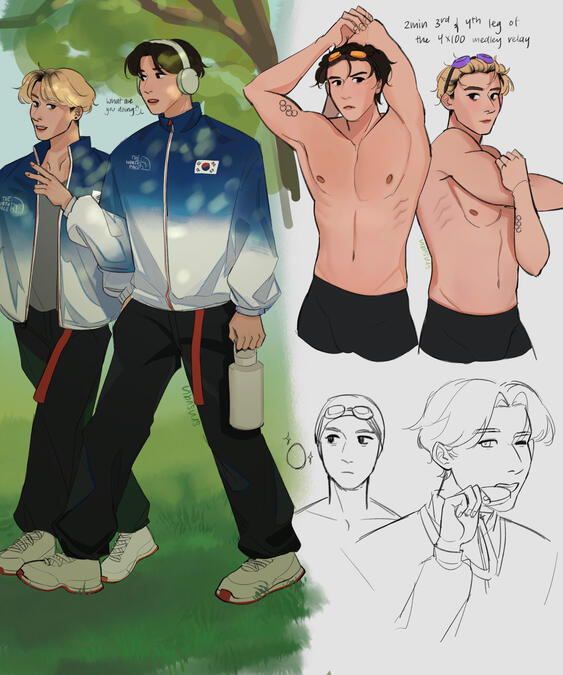 Olympic swimmers 2min